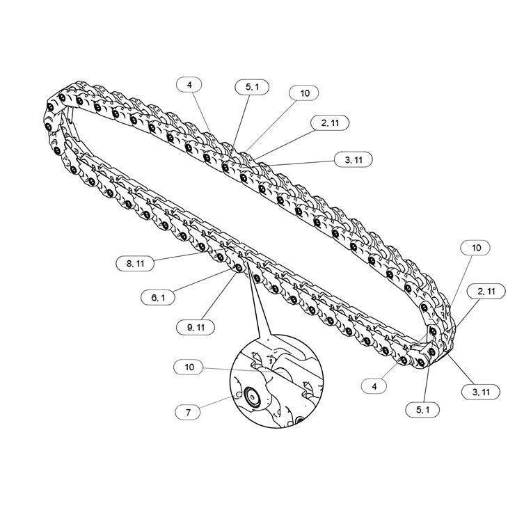 Excavator Chain Link 430-4200 For 6015